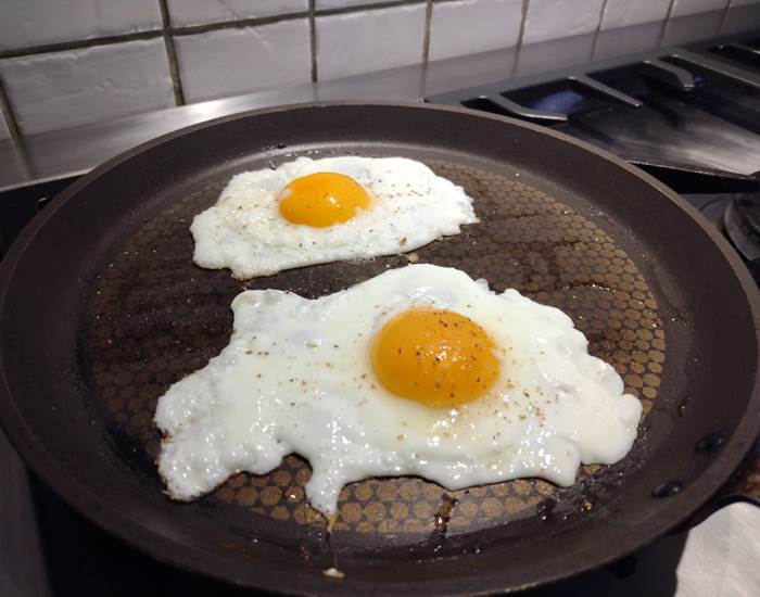 Œuf sur le plat de notre producteur