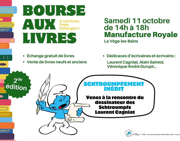 Bourse aux livres de la Manufacture Royale de Bains