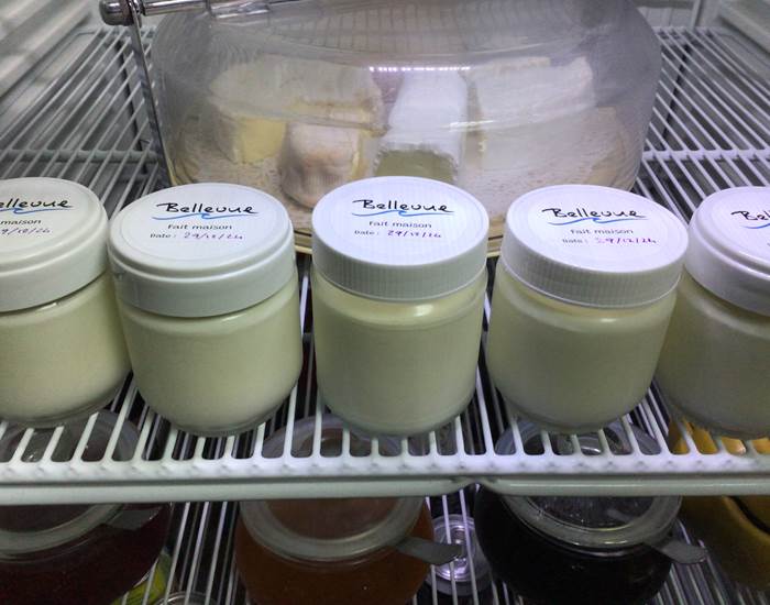 Yaourts maison Hôtel Bellevue