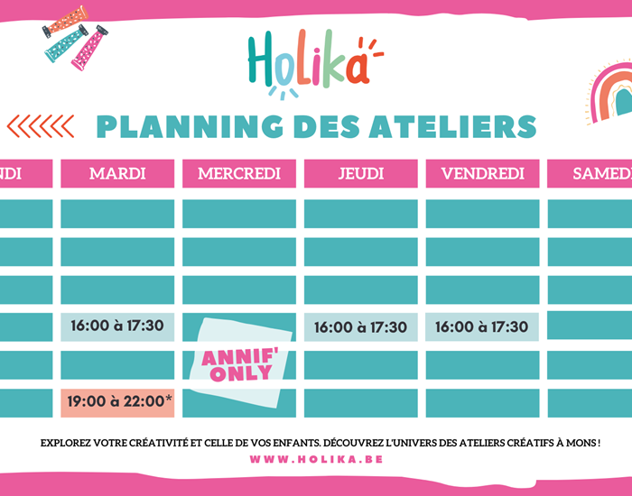 Nouvel Horaire Holika
