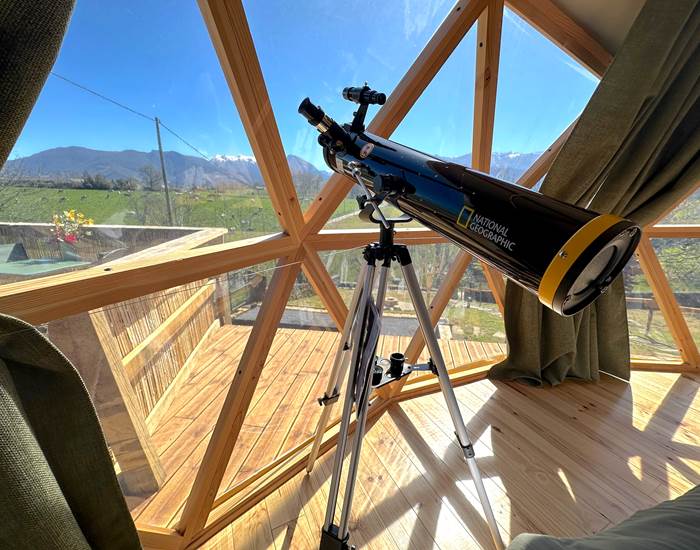 Télescope simple d'utilisation avec oculaires, et manuel du ciel