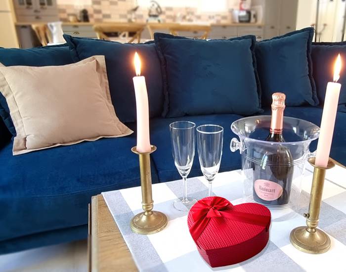 Saint Valentin au Domaine des Cyclamens - des bulles champagne et spa