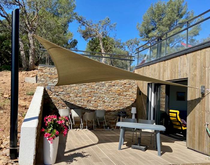 Terrasse privative ombragée