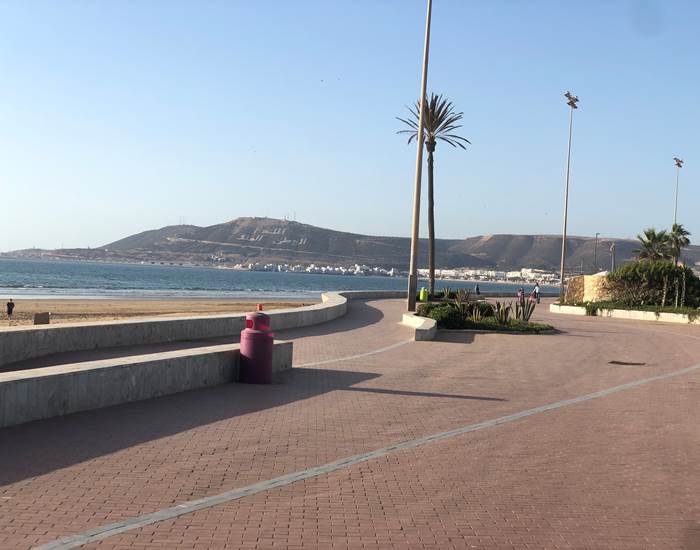Agadir, une des plus belles promenades du front de mer sécurisée