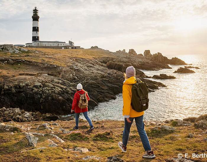Randonneur à Ouessant