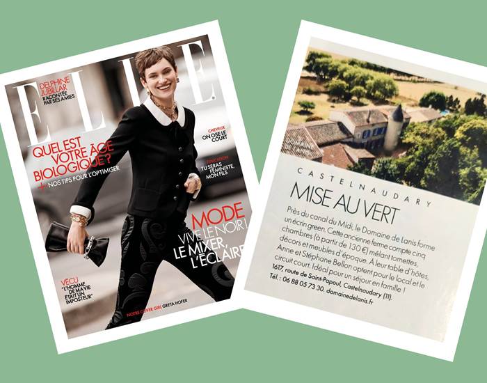 Le domaine de Lanis dans ELLE Magazine