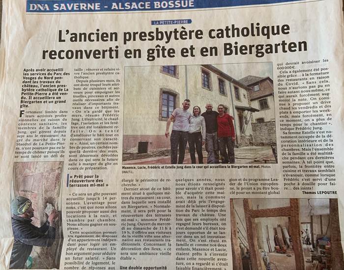 Un belle article dans les DNA