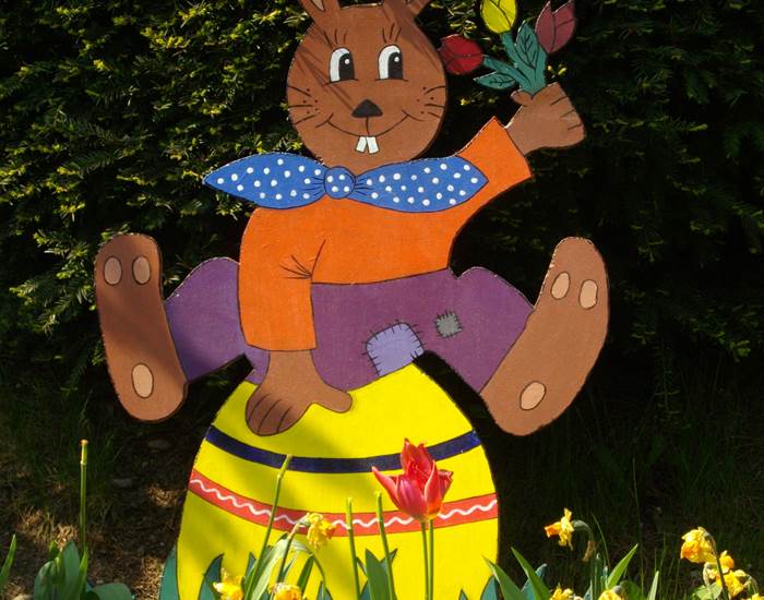 Un décor de Pâques (le lapin de Pâques)