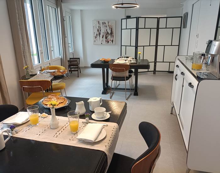 Villa Buffon Angers petit déjeuner