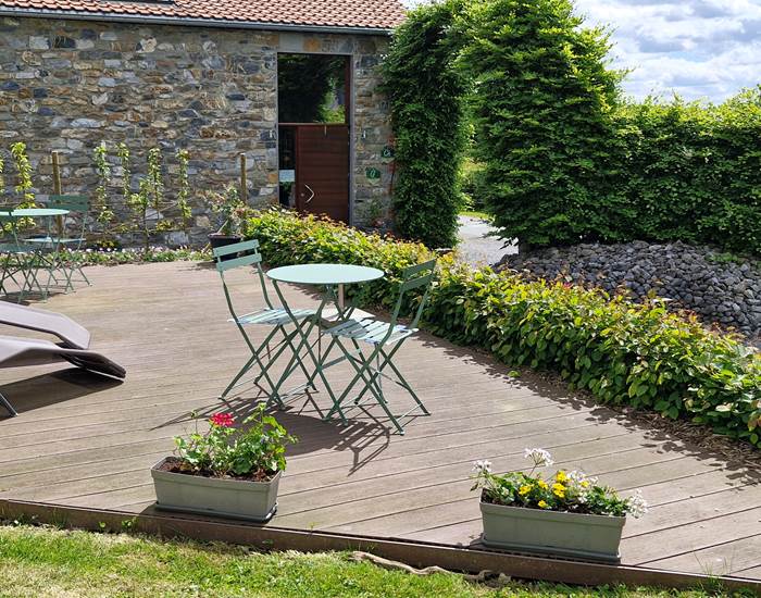 Terrasse des hébergements