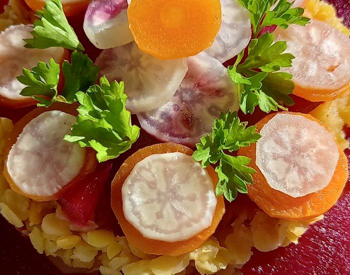 Kergroaz Maner Carpaccio de betterave