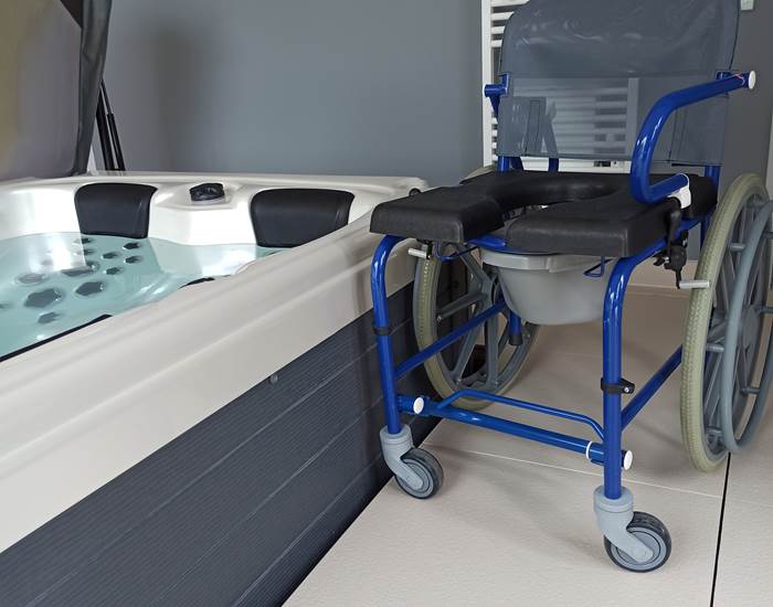 Spa à hauteur de transfert