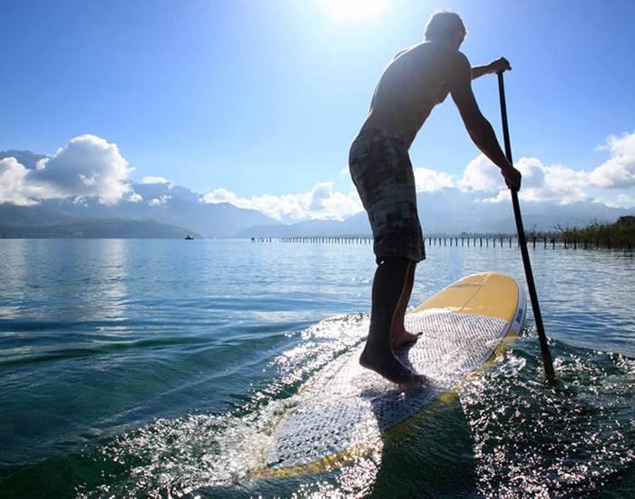 Paddle sur le lac