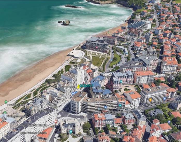 OCEAN 7 au cœur de Biarritz (Google view)