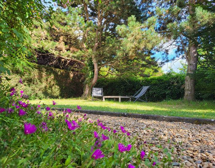 Espace détente dans le jardin