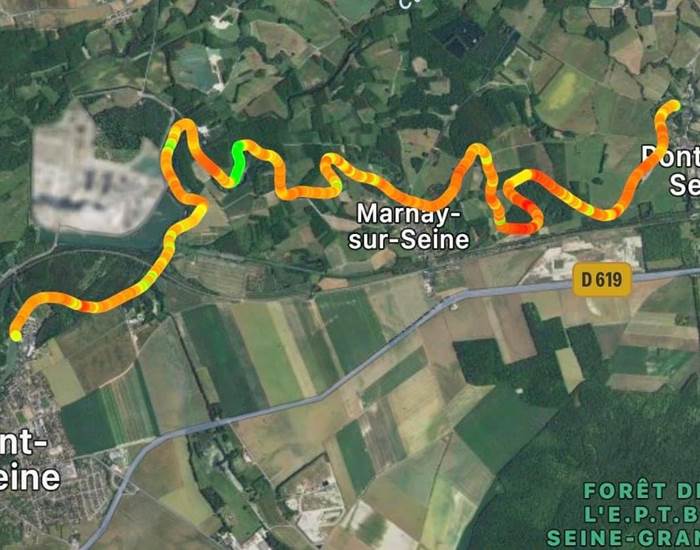 Itinéraire SUP Est race