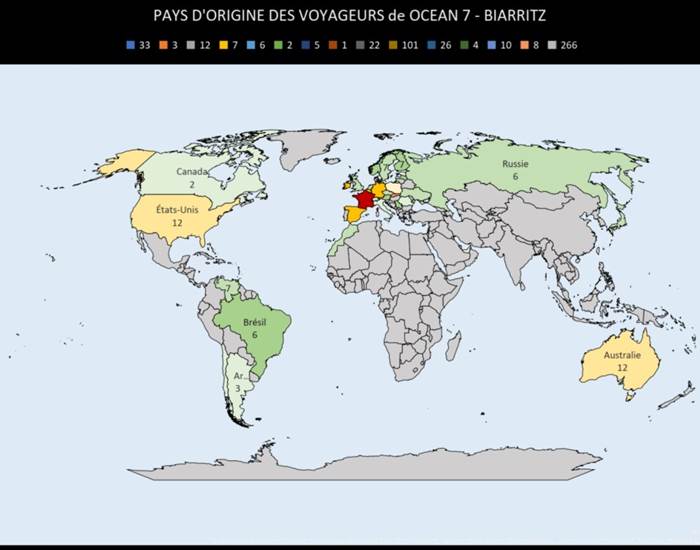 Les pays d'origine de nos Voyageurs