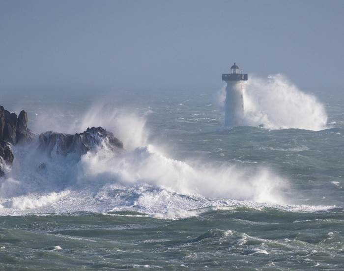 Tempête à la pointe du Grouin