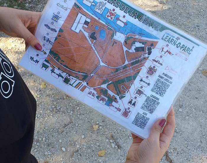 Plan des 24 balises à rechercher