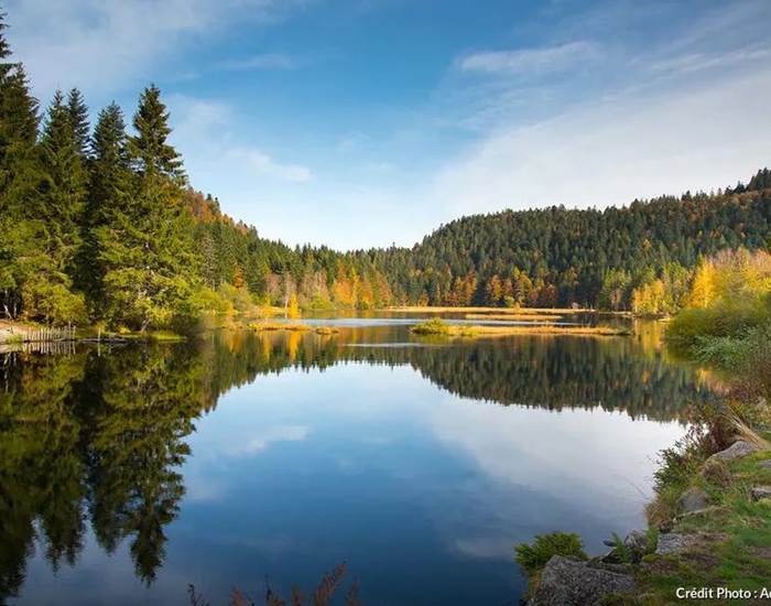 Le lac de Lispach, d'origine glaciaire