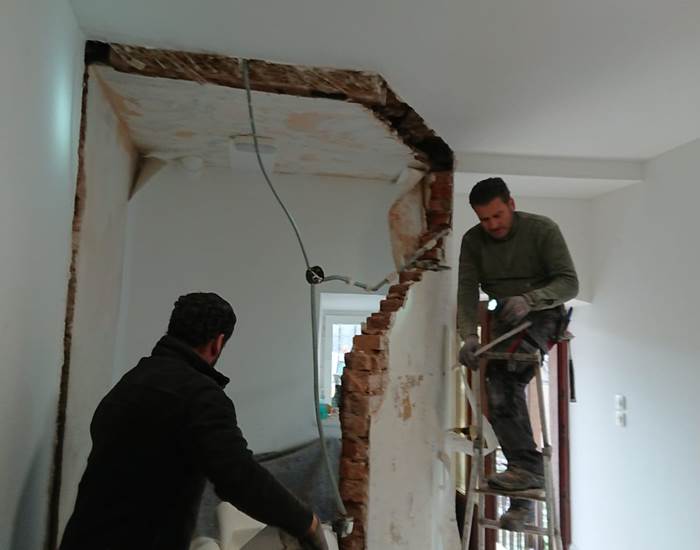 Démolition d'une mur