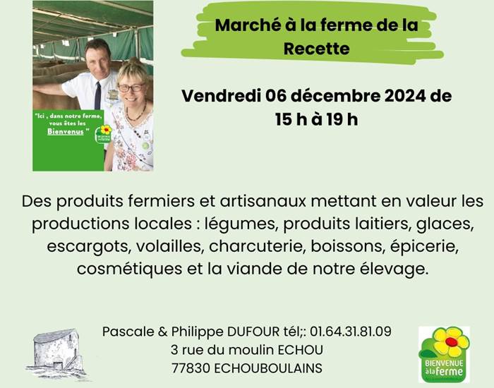 Marché à la ferme 06 décembre 2024