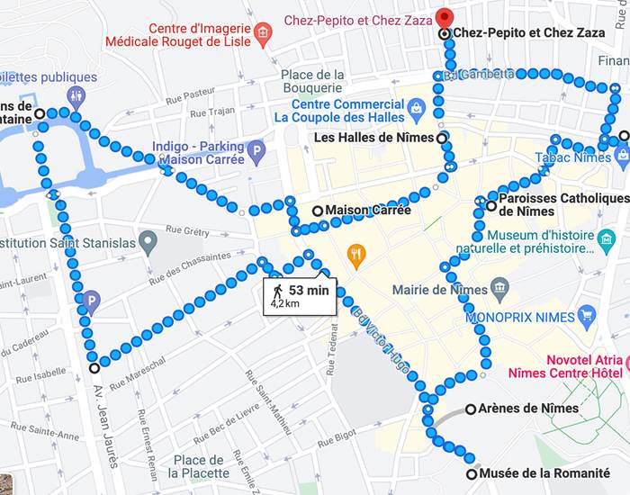 circuit à Nimes de Chez Pepito-news