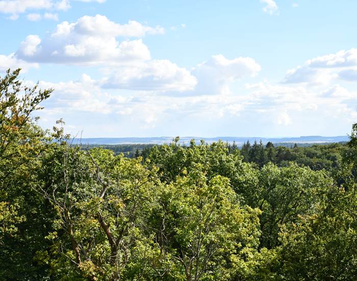 Muno: Paysage vu du sommet de la Roche à l'Appel