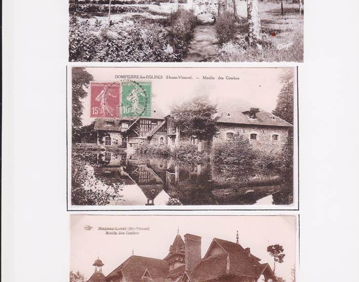 Vieilles cartes postales du Moulin des Combes