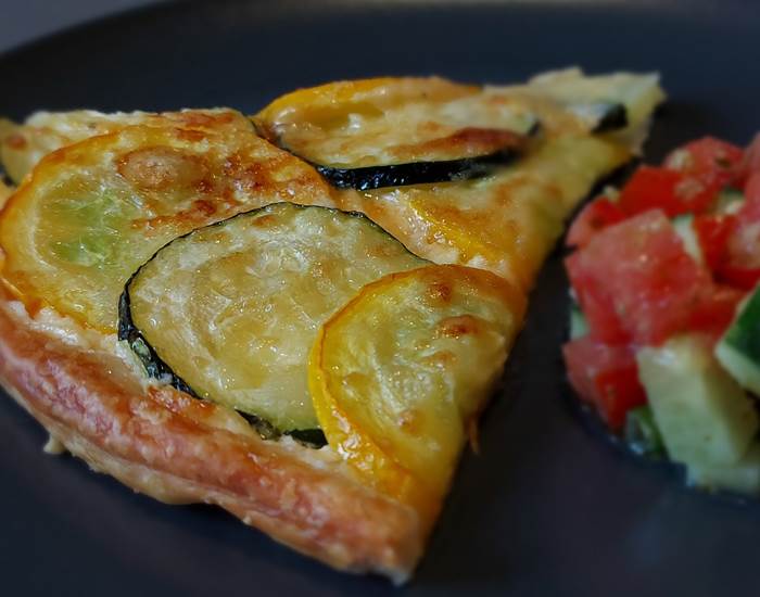 tarte aux courgettes et au parmesan