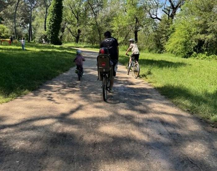 Ballade à vélo Parc de Vaugrenier Villeneuve Loubet Nice côte d'Azur