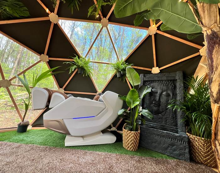 Dôme tropical sensoriel fauteuil massant