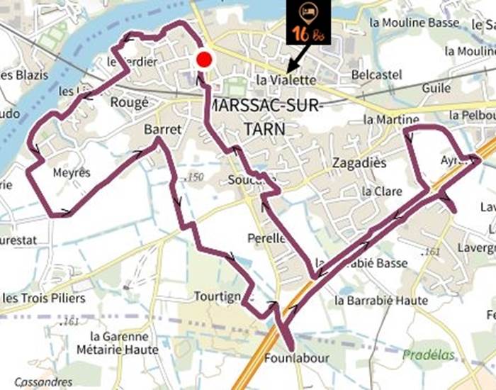 Chemin de Dominique - randonnée depuis le 16 Bis gîte hôtel