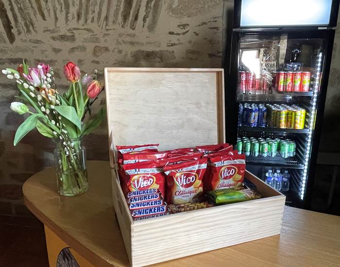 Vente de boissons et gourmandises Gîte d'étape Le Ty Bihui Bretagne