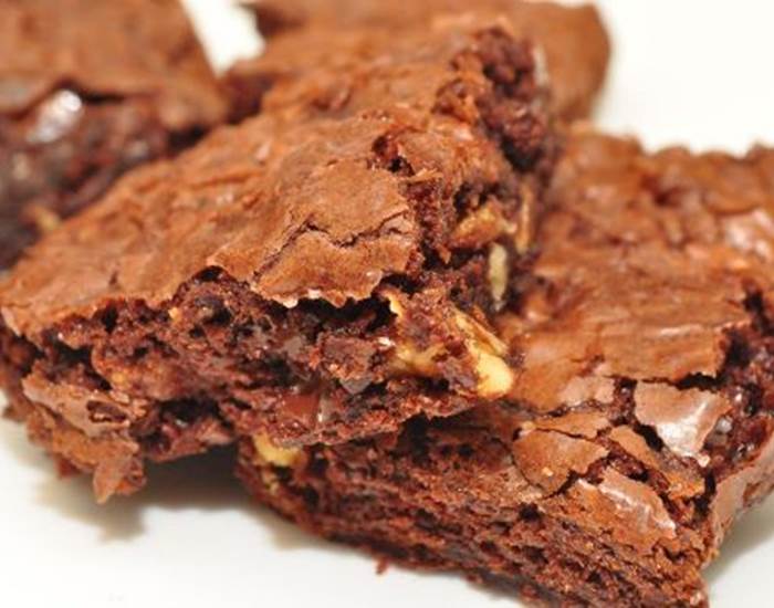 Brownies aux noix et amandes du Salon de Thé de l'Ephémère