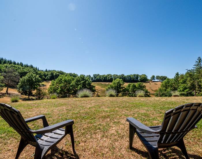 Terrasse Nature Animaux Gite Aveyron Saint Hubert