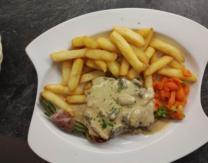 Médaillon de veau aux cèpes