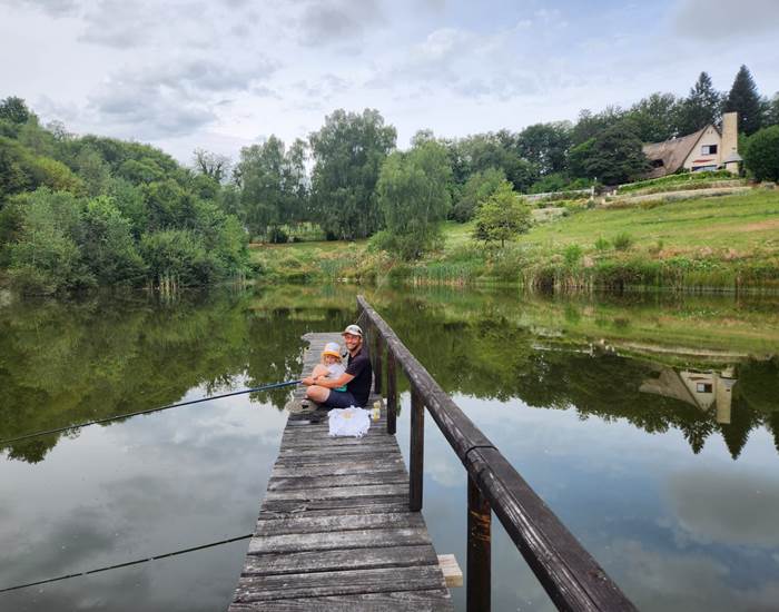 pêche en famille les bois de saint Auvent