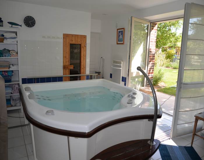 Gite La Mélinothe à Paisy-Cosdon - Aube en Champagne - Espace détente spa/sauna