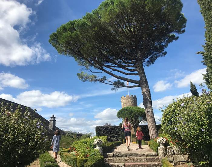 Jardin perché du Château du Turenne