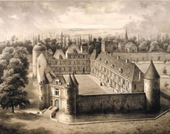 Estampe de Nesle, 1858. Photo D. R