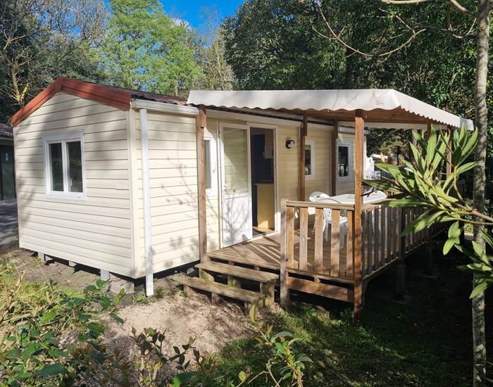 Terrasse Mobil Home Camping L'Orée Des Cévennes