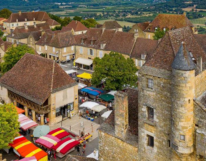 Domme et son marché
