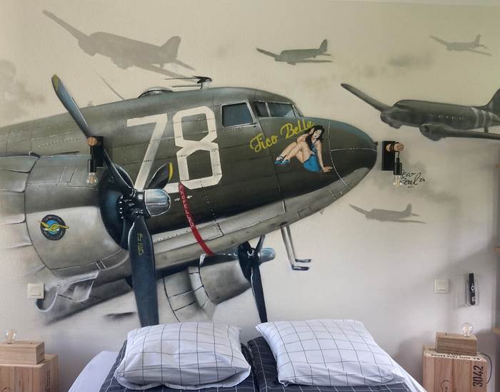 C-47 avion de transport de troupes aviation pointe du hoc d-day