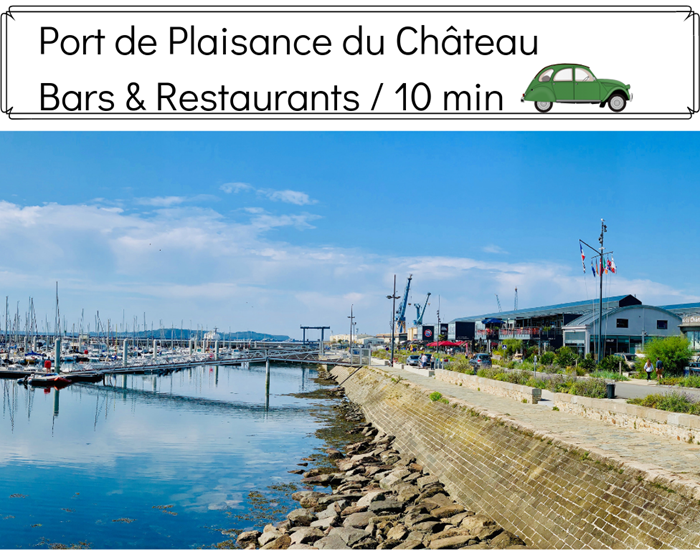 Port de Plaisance du Château Bars & Restaurants, 10 min