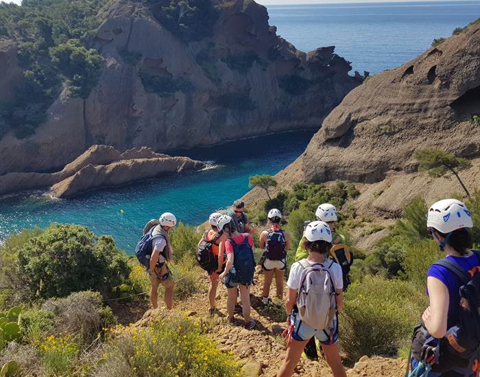 calanque en famille