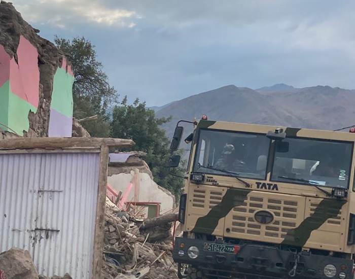 Une école detruite...