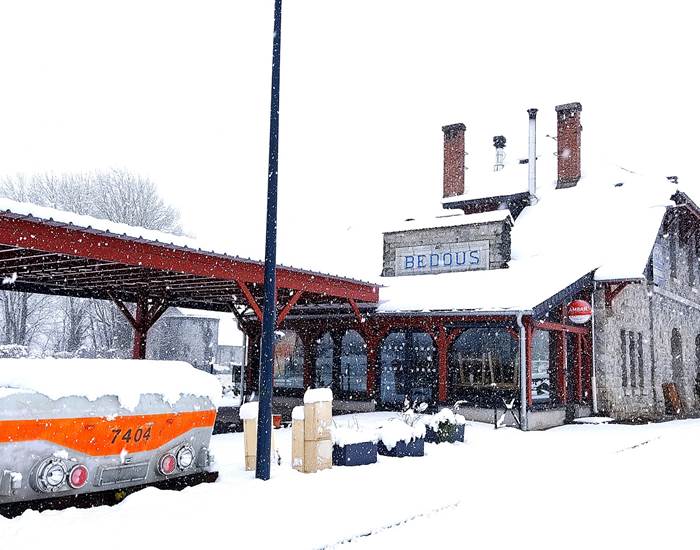 Terrasse en hiver