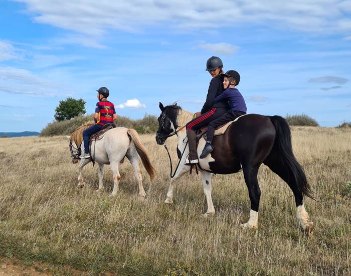 Balade avec nos chevaux