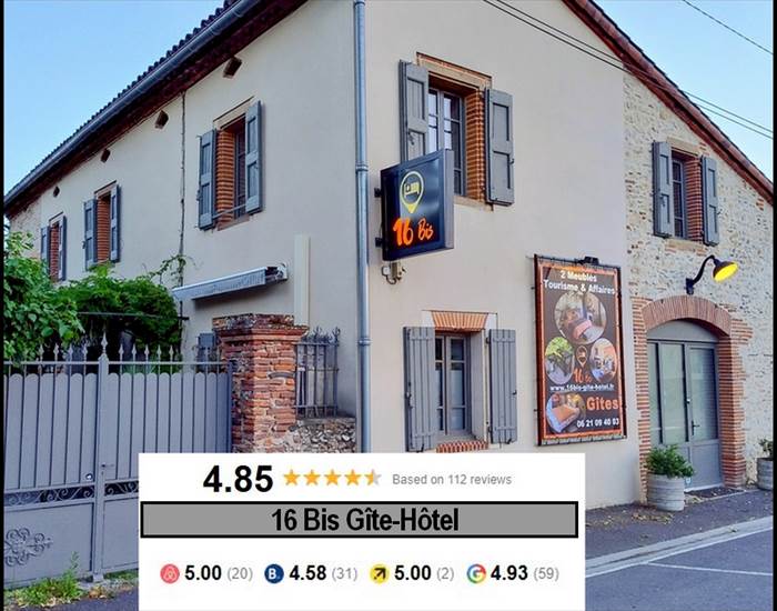 16 Bis gîte Hôtel Marssac sur Tarn